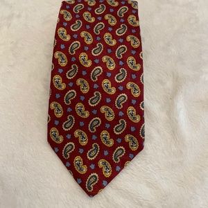 Land's End LONG 100% Silk Tie Paisley
